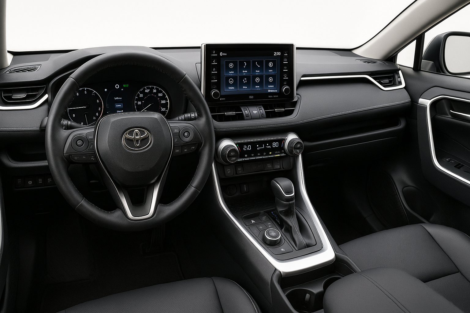 Modern Toyota Dashboard Interior